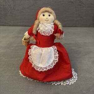 Topsy Turvy Flip Doll Little Red Riding Hood Grandma Wolf Vtg 3-In-1 Soft Play